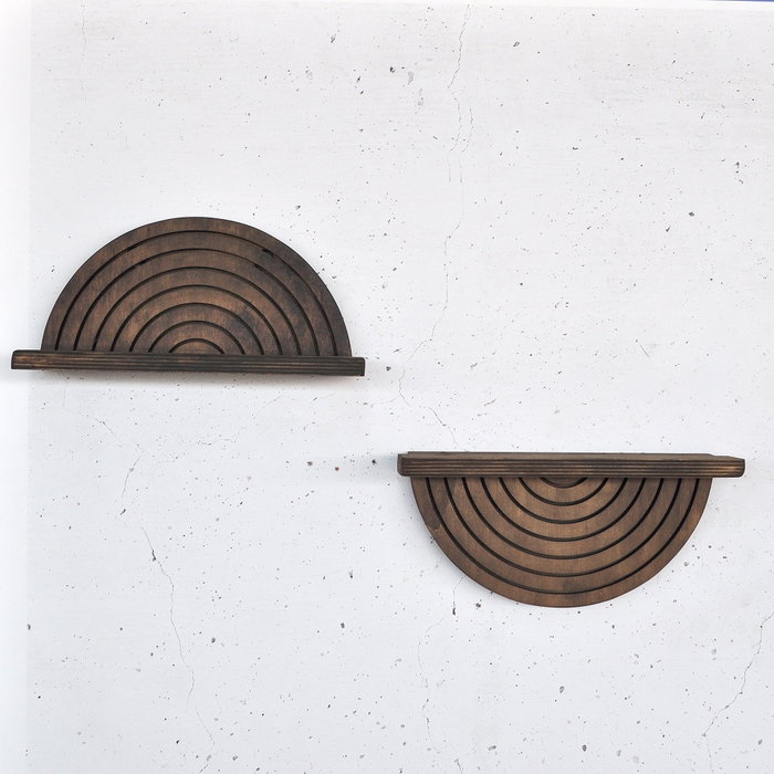 Hanah Home Raf296 Estantería de Pared de Madera Decorativa (2 Piezas) Hanah Home Raf296 Estantería de Pared de Madera Decorativa (2 Piezas)